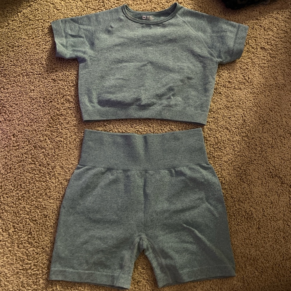 Green Two-Piece Athletic Set